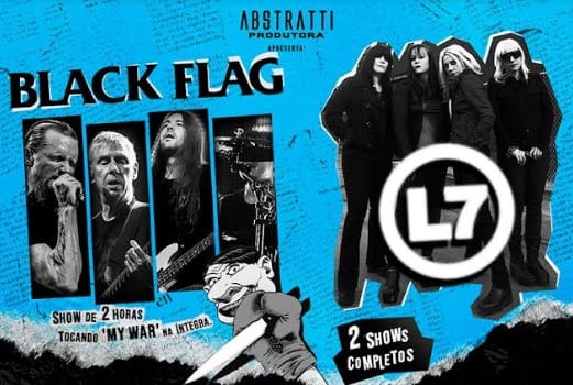 L7 e Black Flag juntam forças em show inédito em Curitiba