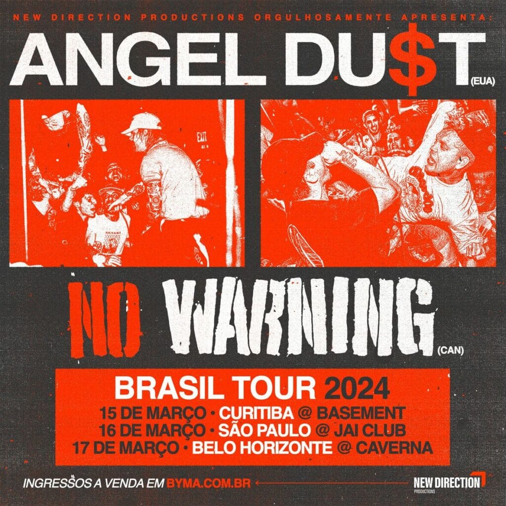 Angel Du$t e No Warning fazem turnê inédita no Brasil em março