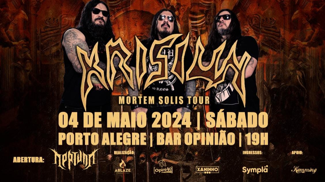 Krisiun volta a Porto Alegre em 4 de maio para trazer brutalidade em forma de música