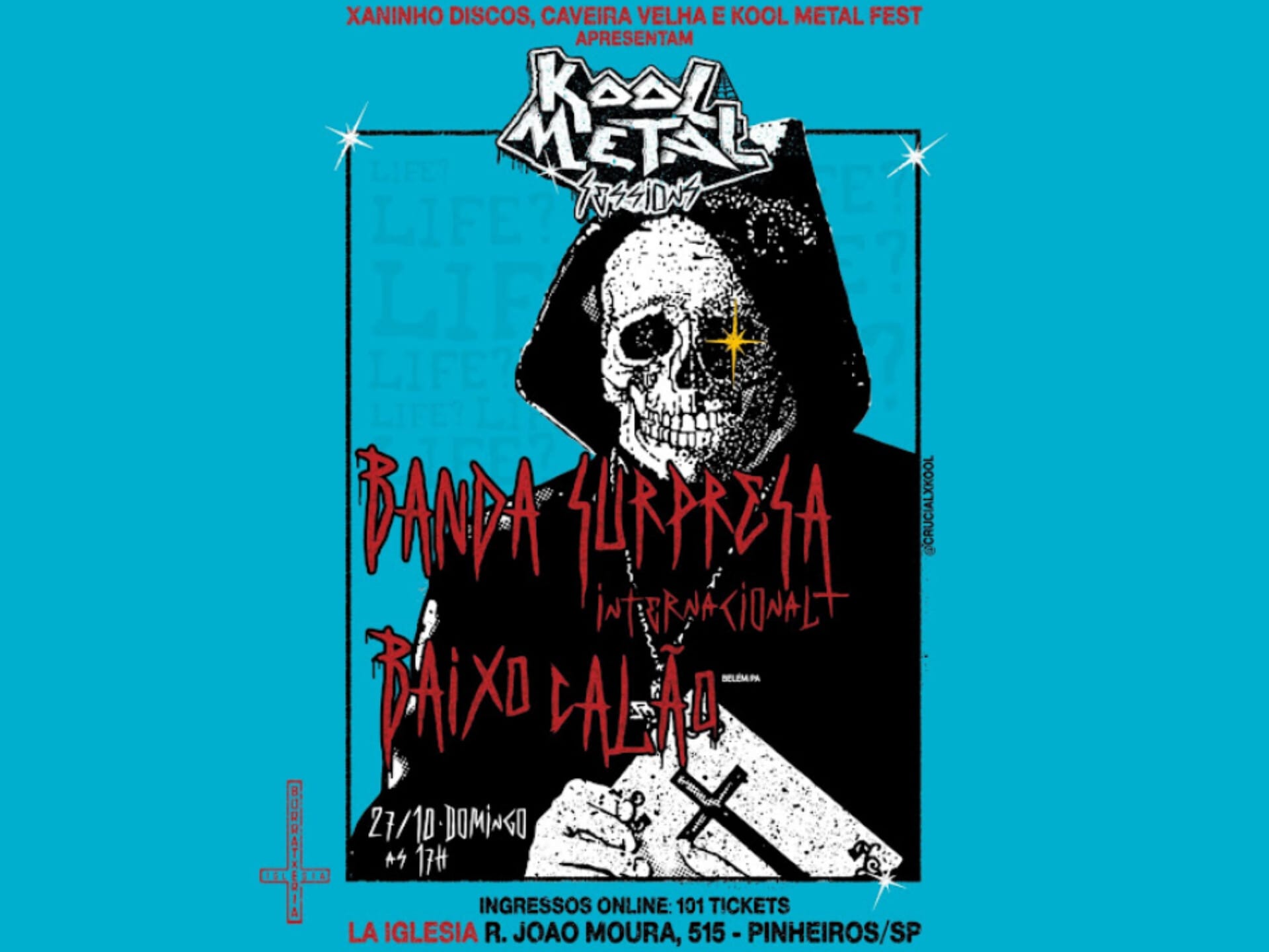 Kool Metal Sessions no La Iglesia terá banda internacional surpresa