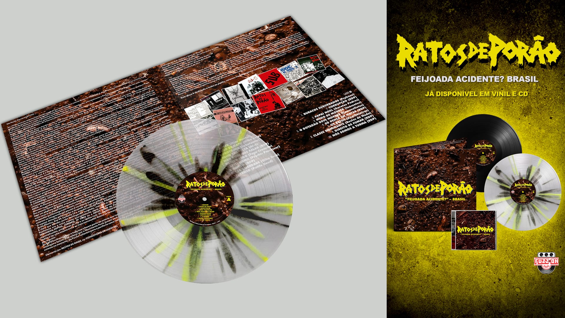 Ratos de Porão: Fuzz On Discos lança ‘”Feijoada Acidente?” – Brasil’ em vinil