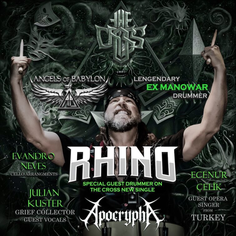 THE CROSS: Eles não param! Banda anuncia novo single “Apocrypha” com participação de Rhino, lendário baterista ex-Manowar