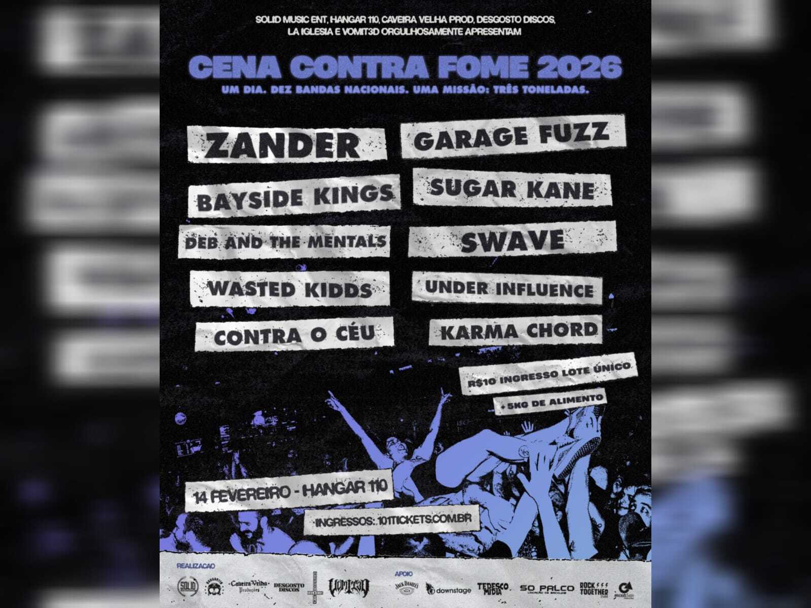 Cena Contra Fome 2026 no Hangar 110
