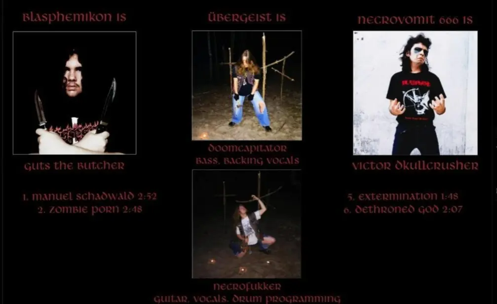 Aliança Antifascista Extrema: Necrovomit 666, Blasphemikon e Übergeist lançam o split ‘Sadistik Nazi Slaughter’